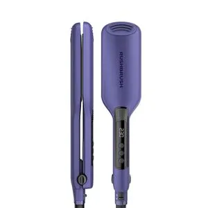 Rush Brush X1 Wide Straightener Purple14 مستوى الحرارة ، 230 درجة مئوية ، لوحات سيراميك