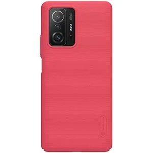 Nillkin Super Frosted Shield Pro Back Cover For Xiaomi 11T Pro/Xiaomi 11T - Red