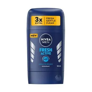 NIVEA Fresh Active Antiperspirant Stick للرجال برائحة منعشة - 50 مل