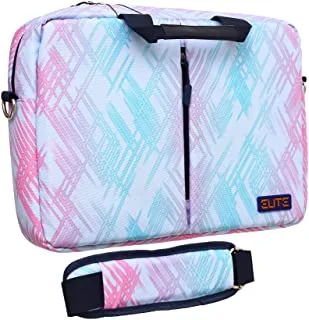 ELITE Fabric Carrying Case And Hand Shoulder With Zipper Pocket And Colorful Design For Laptop - Multi Color