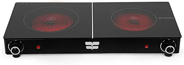 Fresh Hot plate Double 2 EYE ceramic - Black