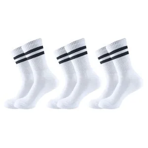 Sam Socks Set Of 3 Half Terry Long Socks Men White