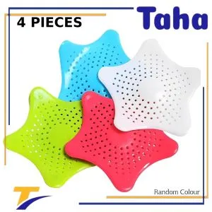 Taha Offer Star Shaped Drain Catcher  4 Pieces