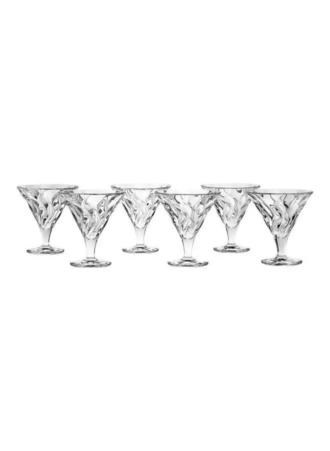 BOHEMIA 6-Piece Ice Cream Sundae Cup Set Clear