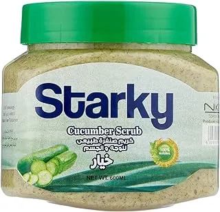 Starky natural scrub cream with cucumber for face&body-600ml