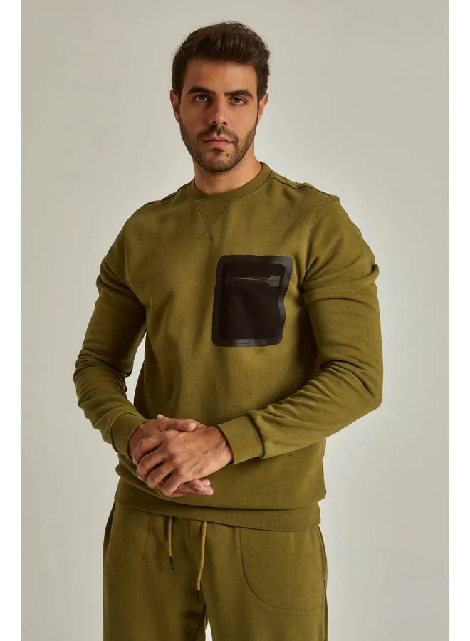 Dalydress Dare Dare - Sweatshirt With Pocket - Capulet Olive