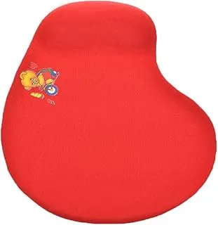 Generic Rubber Mousepad With Gel Wrist Support For Pc - Red