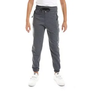 Caesar Boys Elastic Waist Sweatpants With Tape And Side Zippers