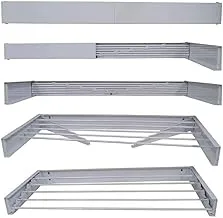 sama steel clothes rack easy to use and it can be combined to dimensions width 120cm&hieght 13cm&depth 4cm and separated to dimensions width 120cm&height 13cm&depth 60cm