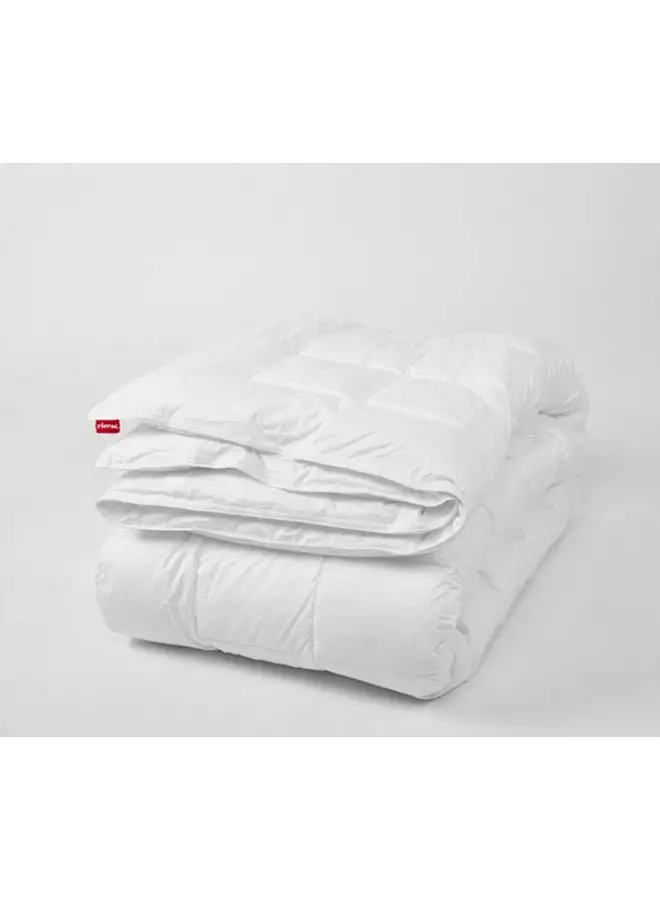 ricrac Fiber Mattress Protector, 4 Rubber Bands Cotton Blend White 200 x 200cm