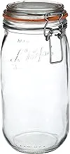 Le Parfait Glass Jar with Airtight Clip Lid, Clea, 1500 ml - 34843T1