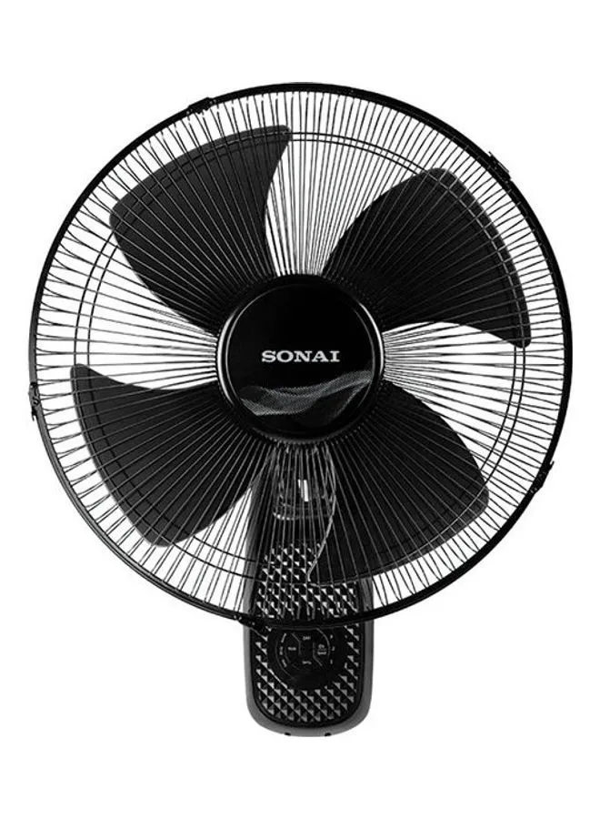 Sonai Wall Fan 18 Inch With Remote 3 Speeds 70.0 W MAR-1822 Black