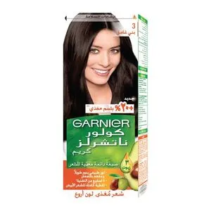 Garnier Color Naturals صبغة شعر دائمة - 3 بني داكن