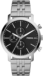 Fossil Men Luther Chrono Stainless Steel Watch Bq2328Ie, Silver, SILVER, bracelet