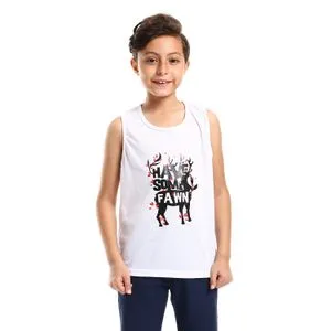 Caesar Boys Printed Sportive Tank Top