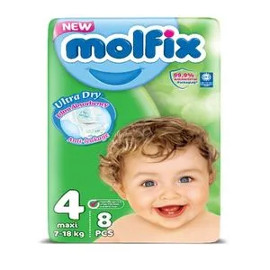 Molfix Baby Diaper Maxi - Size 4 - 8 Pcs