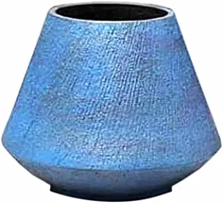 Shaheen farouk designs polyster stone decorative planter pot for offices, home decore and garden, (h50*d55.5) - blue