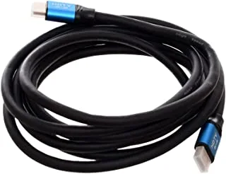 Generic High speed 4kx2k hdtv cable with 2.0 standard transimissionline for tv and lcd display 3 m - black blue