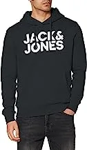 Jack & Jones Mens Corp Logo Hood Hooded Sweatshirt