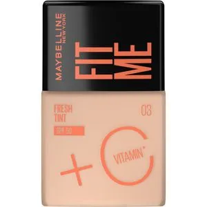 Maybelline New York Fit Me Fresh Tint Foundation - 03 , Lightweight Skin Tint With SPF 50 & Vitamin C.