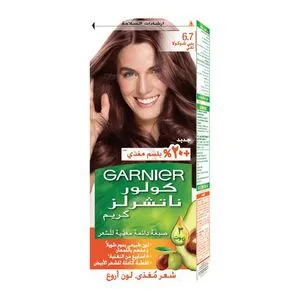 Garnier Color Naturals - صبغة شعر دائمة - 6.7 شوكولاتة بنية نقية