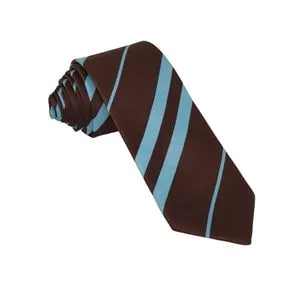 Bravura Jacquard Tie 7cm Brown