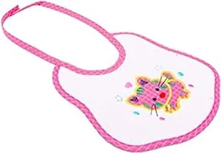 Generic Fabric Small Baby Bib Wih Cat Design For Kids - Multi Color