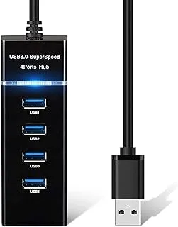 محور عالي السرعة 4 منافذ usb3.0 مع محول طاقة