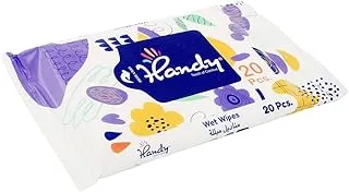 Handy refreshing wet wipes , pack of 20 wipes