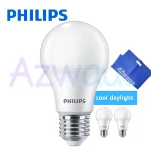 Philips Star Led Lamp 9w,900lum, Cool Daylight, 2pcs + Azwaaa Gift