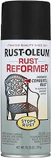 Rust-OlEUm 215215 يوقف الصدأ المصلح الصدأ معالج الصدأ 10.25 أونصة بخاخ اللون أسود