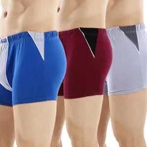 Cottonil Comfortable Solid Patterned Men Boxers - Pack Of 3