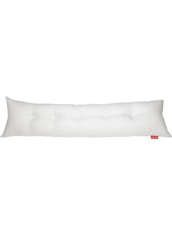 ricrac Fiber Long Pillow Cotton White 120cm