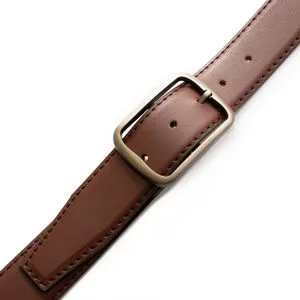 Bravura Leather Casual Belt  3.8 Cm Brown