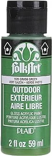 FolkArt Outdoor Acrylic Paint in Assorted Colors (2 Ounce), 1626 Grass Green