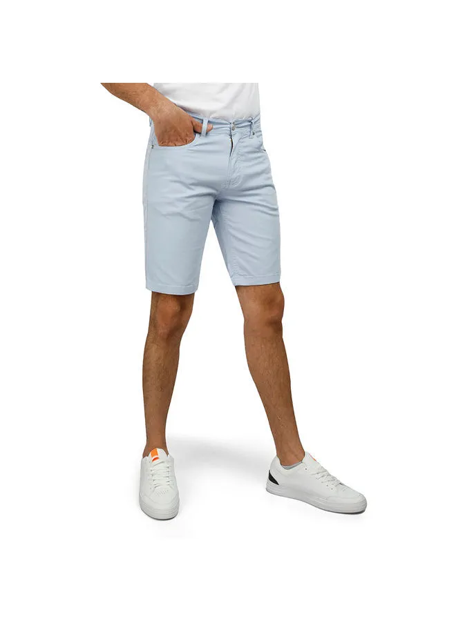 Coup Coup Basic Short For Men - Slim Fit - Skyblue