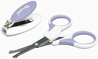 True Baby Manicure Set, Scissors and Clipper - purple