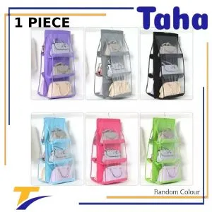 Offer Taha Bag Organizer With Hanger, 6 Shelves  1 Piece