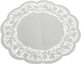 Generic Pedrini Paper Round Undertrays 34 CM Set Of 5 Pieces - White