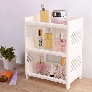 Bathroom, Cosmetic And Kitchen Organizer Adjustable And Multi-Use .3 Shelf.