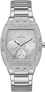 GUESS GW0104L1 - WATCH FOR LADIES SILVER STAINLESS STEEL WITH CRYSTALS - MULTIFUNCTIONAL