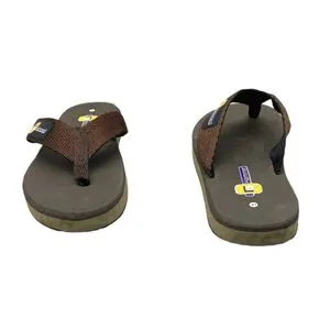 Hammer HSL01-Synthetic Upper Material  Rubber Sole Round Open Toe Shape Flip-Flop For Men-brown