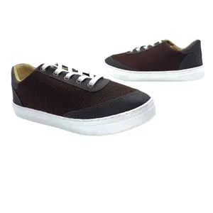 Hammer Textile Lace-Up Sneakers For Men -Brown