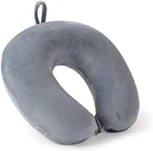 HOLME'S P0TQ Neck Pillow Travel Pillow, Neck Pillow, Unisex U-Shaped Micro Fibre Soft Cushions Neck Rest Pillow for Travel, Car, Train, Flight, Bus, Neck Travel Pillow Multipurpose, Grey, Grey