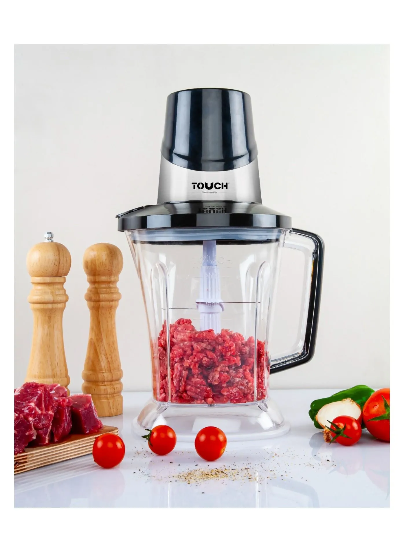 Touch Meat chopper two speeds 2 liters 700 watts, 6 garlic peeler 40562