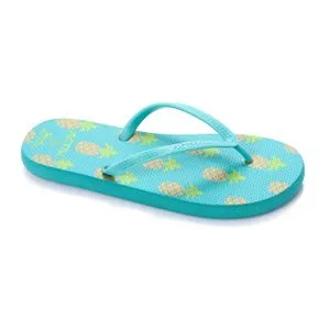 Activ Pinapple Prints Allover Turquoise Thong Slipper