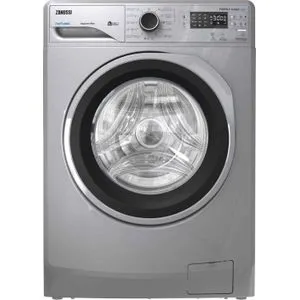 Zanussi Zwf8240sx5 Perla غسالة ملابس تحميل أمامي ديجيتال - 8 كجم - فضي