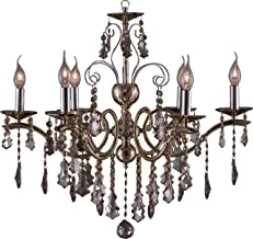 Kandil 70105478 Six Arms Chandelier With Highest Standards Of Safety And Durability In Electrical And Mechanical Components - Golden