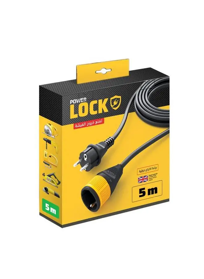 iLOCK Extension Cord 16 Amp 250V Black 5meter Black 5meter