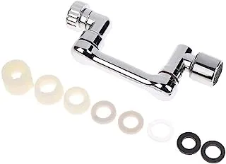 1080 Degree Rotary Faucet Extender, 24 & 22mm Mist Filter Faucet, Large Angle Mist Spout Extender, Bathroom Sink Double Sprayer for Face Wash Gargle